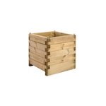 Bac carr en bois jardipolys ola 50 l