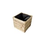 Bac  fleurs jardipolys oslo carr 50x50cm traitement autoclave cl3
