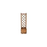 Bac avec treillis bois blooma bopha marron 40 x 40 x h. 140 cm