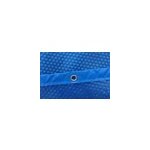 Bche t  bulles pour piscine bois ovale 8 pans orange