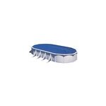 Bache t  bulles pour piscines hors sol en acier ovales 7. 44x3. 9m gre