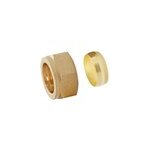 Bagues coniques pour tube cuivre Ø14 + écrous femelle 15 / 21 (1 / 2 ; ), lot de 2 Bagues coniques pour tube cuivre Ø14 + écrous femelle 15 / 21 (1 / 2 ; ), lot de 2