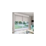 Baie coulissante alu blanc avec volet roulant solaire l. 240x h. 200 cm sw=0, 38