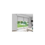Baie coulissante en aluminium blanc avec volet roulant lectrique intgr motorisation somfy l. 240 x ...