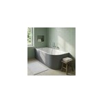 Baignoire adoss�e pour angle gauche 160x75 cm oguta gris