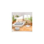 Baignoire d'angle 140 x 140 cm aiguebelle sans tablier valentin