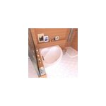 Baignoire d'angle 140 x 140 cm aiguebelle + tablier valentin