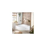 Baignoire d'angle balno 140 x 140 cm giverny + tablier valentin