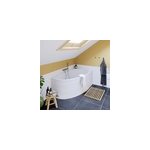 Baignoire pour angle droit horyn l. 150 cm x l. 90 cm blanc Baignoire pour angle droit horyn l. 150 cm x l. 90 cm blanc