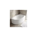 Baignoire pour angle droit horyn l. 150 cm x l. 90 cm blanc