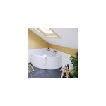 Baignoire d'angle en acrylique l. 130 x l. 130 cm blanc, horyn Baignoire d'angle en acrylique l. 130 x l. 130 cm blanc, horyn