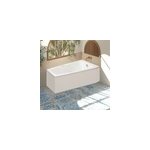 Baignoire asymtrique angle droit chaloop l. 160 x l. 90 cm sans tablier valentin