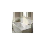 Baignoire droite bolmen l. 170 cm x l. 75 cm blanc