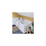 Baignoire droite horyn l. 170 cm x l. 70 cm blanc