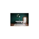 Baignoire �lot 170 x 80 cm grise + 4 pieds chrom�s, goodhome emba