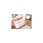 Baignoire lot adosse blanche 170 x 87 cm ondina allibert