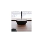 Baignoire îlot ovale venecia, noir mat, 170x80 cm, by spalina Baignoire îlot ovale venecia, noir mat, 170x80 cm, by spalina