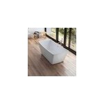 Baignoire îlot rectangulaire kira 170x63 cm, blanc, by spalina Baignoire îlot rectangulaire kira 170x63 cm, blanc, by spalina
