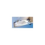 Baignoire rectangulaire allibert flavis l. 120 x l. 70 x h. 42 cm en toplax coloris blanc avec pieds Baignoire rectangulaire allibert flavis l. 120 x l. 70 x h. 42 cm en toplax coloris blanc avec pieds