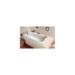 Baignoire rectangulaire allibert flavis l. 150 x l. 70 x h. 42 cm en toplax coloris blanc avec pieds Baignoire rectangulaire allibert flavis l. 150 x l. 70 x h. 42 cm en toplax coloris blanc avec pieds
