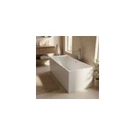Baignoire semi �lot 180x80 cm bakor blanc