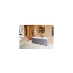 Baignoire semi lot 180x80 cm bakor gris