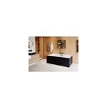 Baignoire semi lot 180x80 cm bakor noir