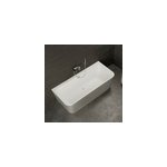 Baignoire semi - �lot murale mint 160x75 cm, gris et blanc, by spalina