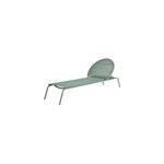 Bain de soleil aluminium et textilène pop vert arcane Bain de soleil aluminium et textilène pop vert arcane