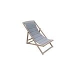 Bain de soleil en bois marron goodhome riveo