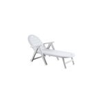 Bain de soleil caiman blanc l. 195 cm