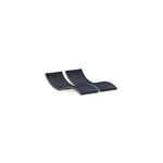 Bain de soleil cancun rsine tresse noir l. 190 cm dcb garden (lot de 2)