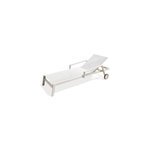 Bain de soleil ibiza aluminium blanc l. 210 cm paris garden