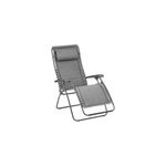 Bain de soleil lightcomfort lafuma acier et polyester ombre l. 67cm x h. 115cm