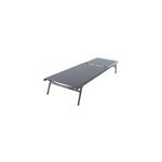 Bain de soleil en mtal goodhome alona ebony