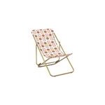 Bain de soleil retro lafuma polyester et acier imprim rtro l. 56cm x h. 124cm