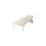 Bain de soleil structure en aluminium et toile goodhome santorin peyote