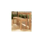 Banc de jardin 2 places bois d'acacia blanc riveo goodhome