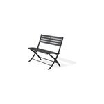 Banc de jardin pliant marius aluminium noir l. 95 cm city garden
