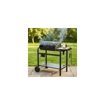Barbecue charbon de bois jaffa somagic acier noir