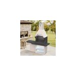 Barbecue � charbon ulisse en b�ton all�g� sarom
