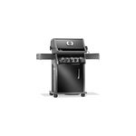 Barbecue � gaz napoleon rogue noir 3 br�leurs + 1 r�chaud lat�ral + 1 br�leur r�tissoire