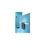 Barre d'appui droite en aluminium blanc epoxy godonnier 66, 6 cm