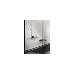 Barre de douche et support de douchette finition alu