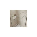 Barre de fixation / stabilisation pour paroi de douche l. 70 cm, alu chrome, goodhome ledava