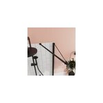 Barre de fixation / stabilisation pour paroi de douche l. 70 cm, alu noir, goodhome ledava
