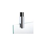 Barre de fixation / stabilisation au plafond 80 cm pour paroi de douche, noir et chrome, schulte
