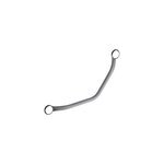 Barre de redressement coudée en inox gris godonnier soft 135° Barre de redressement coudée en inox gris godonnier soft 135°