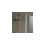 Barre de stabilisation murale pour paroi de douche, 122 cm, aspect chrom