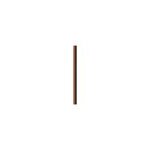 Bas de porte de garage pvc brosse  visser plasto marron 15 mm x l. 2, 5 m